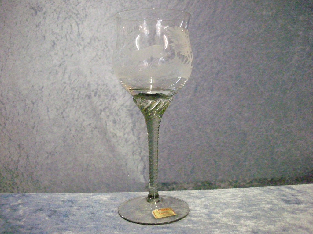 Wien Antik, Lyngby Glas, Denmark, Seven Clear Port Wine Glasses