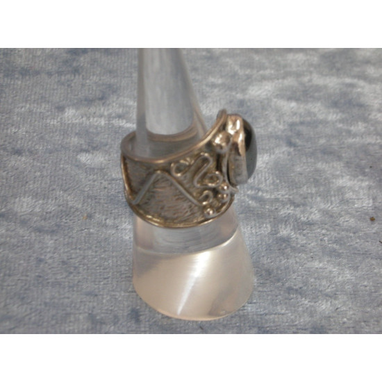Sterling sølv Fingerring med blodsten nr 34 størrelse 57 / 18.1 mm