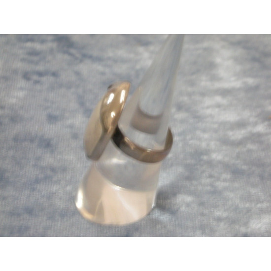 Sterling sølv Fingerring med mos agat /  howlit nr 36 størrelse 52.5 / 16.7 mm, NHH