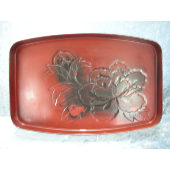 Black lacquer Tray, 45.5x29.5 cm