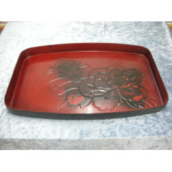 Black lacquer Tray, 45.5x29.5 cm