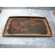 Black wood Tray with handle, 45x28.5 cm