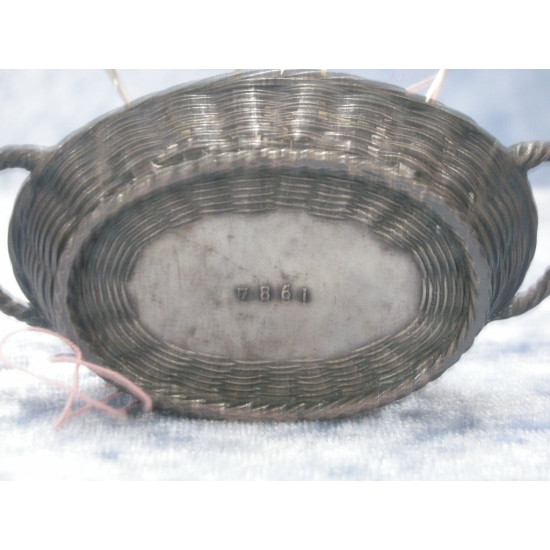 Pewter Needle Cushion No. 7861, 3.5x9x4.5 cm