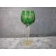 Bohemian glass, Schnapps / Port wine glass green, 12 cm