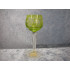 Bohemian glass, Schnapps / Port wine glass Light green, 12 cm