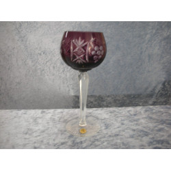 Bohemian glass, Wine glass Green, 18.5 cm