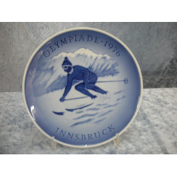 Winter Olympic plate 1976 Innsbruck, 18 cm, Royal Copenhagen