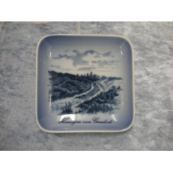 Plate / Dish no 985/13, Army road over Graahede, 8.2x8.2 cm, 1. sorting