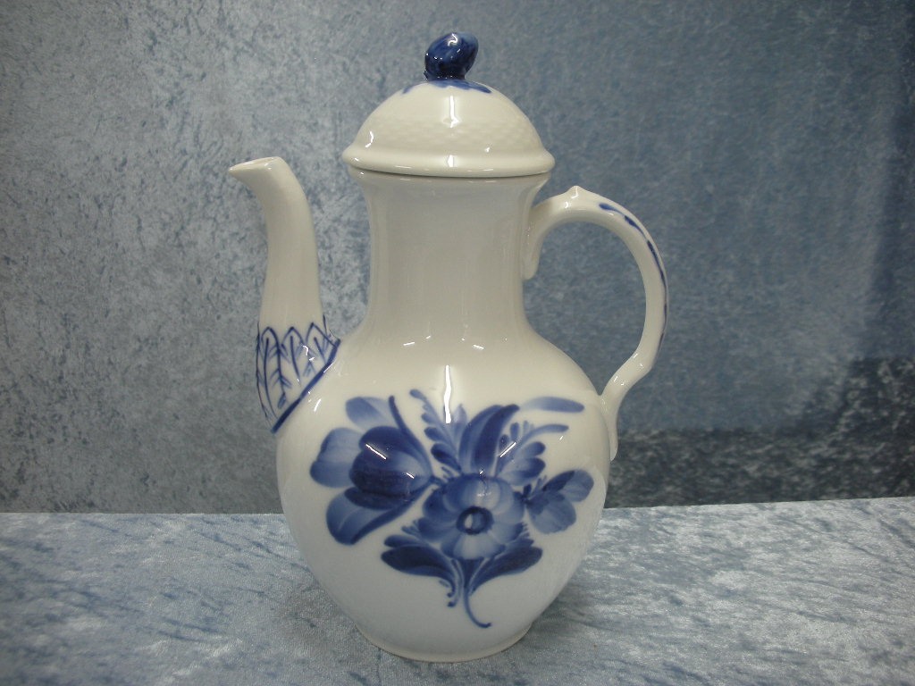 Antique Royal Copenhagen Blue Flower Braided coffee pot. Model number  10/8189.