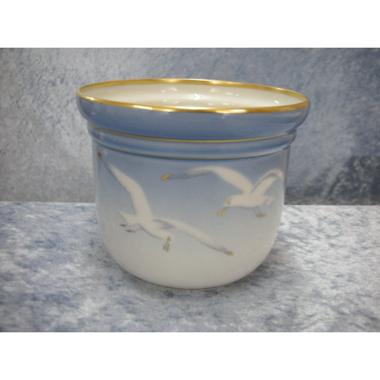 Seagull with gold, Flower Pot no 668, 11.2x13.8 cm, Factory first, B&G