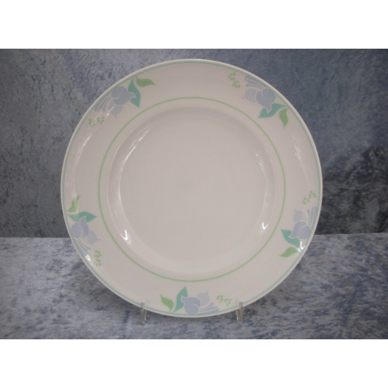 Fleur Blue / Light Blue, Flat Dinner plate / Dining plate New no 325, 25 cm