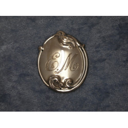 Sølv Frakkeskjold nr 2, 4.1x3.2 cm