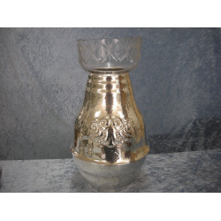 Silver Plate Vase with glass insert large, 31 cm