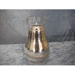 Silver Plate Vase with glass insert, 15 Cm, Cohr / Atla