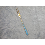 Gold plated enamel, Cold cuts fork, 10.8 cm