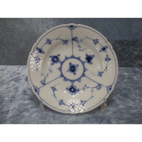 Fluted / Blue painted with dandruff edge, Flat Cake plate no 29, 14.3 cm